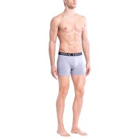 REPLAY Herren Boxershorts, 3er Pack - Unterhosen, Baumwolle, Logo, einfarbig Schwarz/Grau/Weiß L