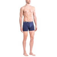 REPLAY Herren Boxershorts, 3er Pack - Unterhosen, Baumwolle, Logo, einfarbig Dunkelblau XL