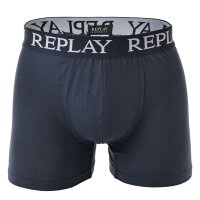 REPLAY Mens Boxer Shorts, 3-pack - Underpants, Cotton, Logo, solid color  XL (X-Large)