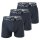 REPLAY Mens Boxer Shorts, 3-pack - Underpants, Cotton, Logo, solid color  XL (X-Large)
