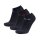 REPLAY Unisex Sneaker Socks, 3-Pack - Short Socks, Cotton, Logo, solid color, short Black 35-38