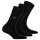 TOM TAILOR 3-Pack Womens Socks - Basic, unicoloured Black 35-38 (UK 2,5-5)