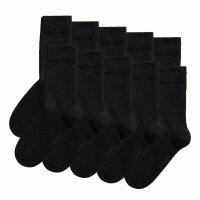 BJÖRN BORG Mens Socks 10 Pack - Essential Ankle Sock, Stockings, Socks, Cotton, Plain Black 41-45