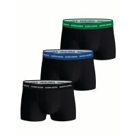 BJÖRN BORG Mens Trunks, 3-Pack - Underpants, Shorts, Cotton, Logo Waistband, solid color