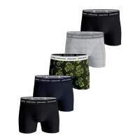 BJÖRN BORG Herren Boxershorts, 5er Pack - Essential Boxer, Unterhose, Baumwolle, Logobund, einfarbig
