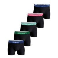 BJÖRN BORG Mens Boxer Shorts, 5-Pack - Essential Boxer, Underpants, Cotton, Logo Waistband, Solid Color