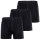 YOURBASICS Mens Jersey Boxer Shorts, 3-pack - Cotton, buttoned opening, pattern, multi-pack Black XL (X-Large)