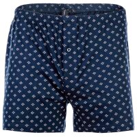 YOURBASICS Herren Jersey-Boxershorts, 3er Pack - Cotton, Eingriff mit Knopf, Muster, Multipack BlauMix L