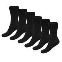 Bamboo basics unisex socks, pack of 6 - BEAU Anklet Socks, short socks, plain Black 35-40 (UK 2.5-6.5)