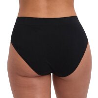 Bamboo basics ladies briefs, 3-pack - BELLE seamless full briefs, jersey, logo Black S (Small)