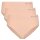 Bamboo basics Damen Slips, 3er Pack - BELLE seamless full briefs, Jersey, Logo Nude S