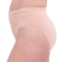 Bamboo basics Damen Slips, 3er Pack - BELLE seamless full briefs, Jersey, Logo Nude XL