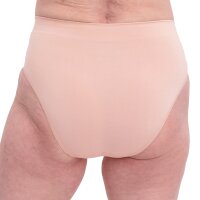 Bamboo basics ladies briefs, 3-pack - BELLE seamless full briefs, jersey, logo Nude XL (X-Large)