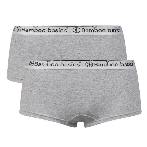 Bamboo basics Ladies Hipster IRIS, 2-pack - Panty, breathable, Single Jersey Grey L (Large)