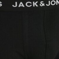 JACK&JONES Herren Boxer Shorts, 10er Pack - JACSOLID, Trunks, Baumwoll-Stretch, Logo einfarbig Schwarz S