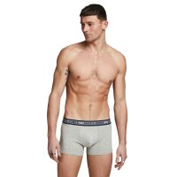 JACK&JONES Herren Boxer Shorts, 10er Pack - JACSOLID, Trunks, Baumwoll-Stretch, Logo einfarbig Grün/Rot/Beige/Grau/Dunkelblau XL