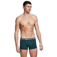 JACK&JONES Herren Boxer Shorts, 10er Pack - JACSOLID, Trunks, Baumwoll-Stretch, Logo einfarbig Grün/Rot/Beige/Grau/Dunkelblau XL