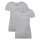 Bamboo basics Ladies T-Shirt KATE, pack of 2 - undershirt, crew neck, Single Jersey Grey XL (X-Large)