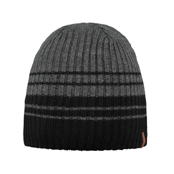 Barts Mens Beanie - Telbirs Beanie, One Size, Logo, Striped