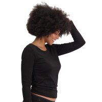 Bamboo basics ladies T-shirt, 2-pack - LARA Logsleeve, vest, round neck, uni Black S (Small)