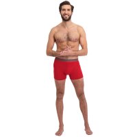 Bamboo basics Herren Boxer Shorts, 7er Pack - RICO7P, atmungsaktiv, Single Jersey Schwarz/Rot/Blau XL