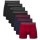 Bamboo basics Mens Boxer Shorts, 7-pack - RICO7P, breathable, single jersey Black/Red/Blue XL (X-Large)