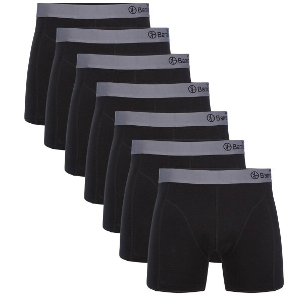 Bamboo basics Herren Boxer Shorts, 7er Pack - LEVI7P, atmungsaktiv, Single Jersey