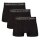 Bamboo basics Herren Boxer Shorts, 3er Pack - LIAM Trunks, atmungsaktiv, Jersey Schwarz XL