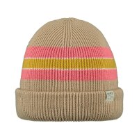 BARTS Mädchen Mütze - Melona Beanie, Mütze, Streifen, Logo