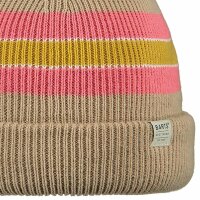 BARTS Girls Beanie - Melona Beanie, Cap, Stripes, Logo  Brown / Pink / Yellow 53-55