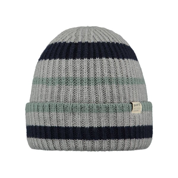BARTS Jungen Mütze - Larrey Beanie, Strickmütze, Streifen, Logo