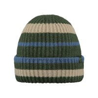 BARTS Jungen Mütze - Larrey Beanie, Strickmütze, Streifen, Logo
