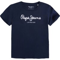 Pepe Jeans Kids Unisex T-Shirt - ART, Cotton, Round Neck, Short Sleeve, Logo, Solid Color