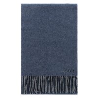 JOOP! mens scarf - Larsen, fringes, wool-cotton mix, approx. 180 x 30 cm