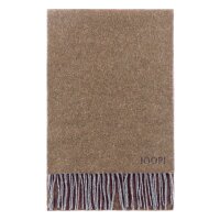 JOOP! mens scarf - Larsen, fringes, wool-cotton mix, approx. 180 x 30 cm