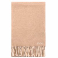 JOOP! mens scarf - Larsen, fringes, wool-cotton mix, approx. 180 x 30 cm
