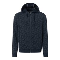 JOOP! mens hooded jacket - hoodie, loungewear, cotton jersey, all-over design