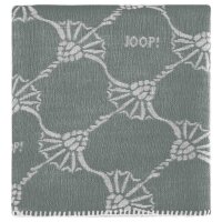 JOOP! Damen Schal - Webschal, Cornflower, Logo, Jacquard, Bicolor