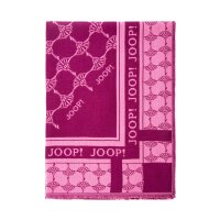 JOOP! Damen Schal - Webschal, Cornflower, Logo, Jacquard, Bicolor