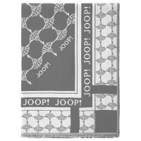 JOOP! Ladies Scarf - Woven Scarf, Cornflower, Logo, Jacquard, Bicolour