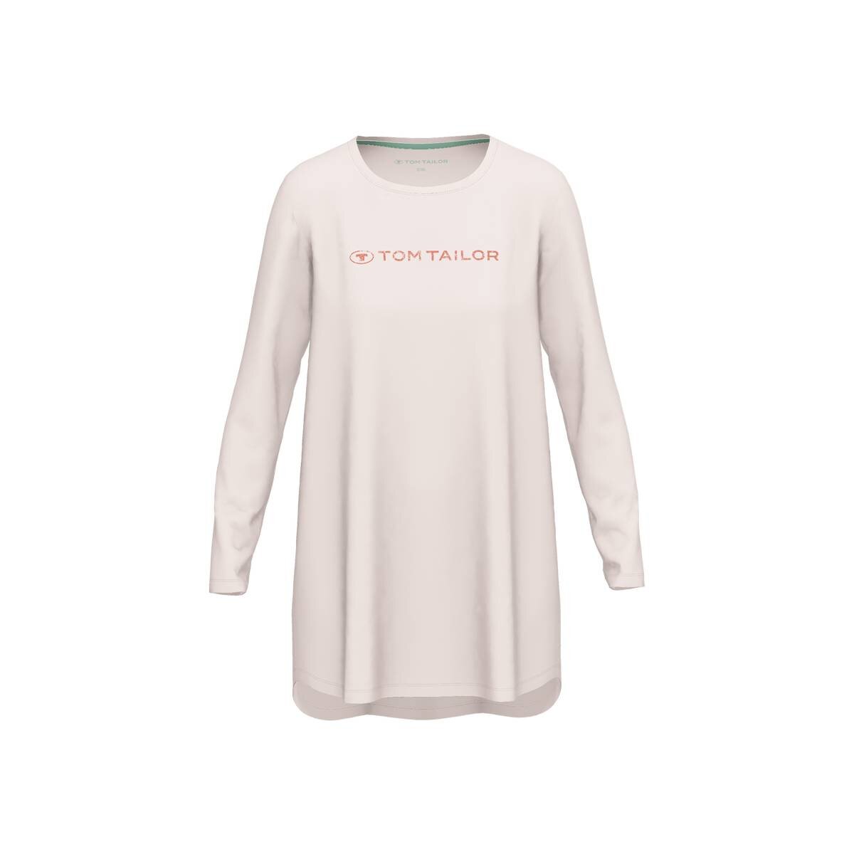 TOM TAILOR Damen Nachthemd - Sleepshirt, Rundhals, Baumwolle, Logo, l,  30,45 €