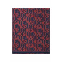 JOOP! JEANS mens scarf - Lex-PC, woven scarf, fringes, all-over logo, bicolour