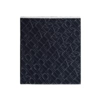 JOOP! JEANS mens scarf - woven scarf, fringes, all-over logo, jacquard, bicolour