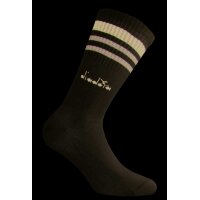 Diadora Unisex Tennis Socks - 3 Pack, Logo, Stripes White 35-38