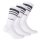 Diadora Unisex Tennis Socks - 3 Pack, Logo, Stripes White 39-42