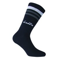 Diadora Unisex Tennissocken - 3er Pack, Logo, Streifen Dunkelblau 39-42