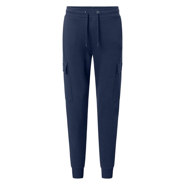 JOOP! mens jersey trousers - jogpants, cuffs, cargo pockets, loungewear, cotton Blue M (Medium)