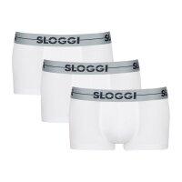 Sloggi Herren Trunks 3er Pack - Unterwäsche, Unterhose, Short, Baumwolle, Logo, einfarbig