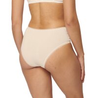 Sloggi Damen Slips High Waist, 2er Pack - GO High Waist C2P, Unterwäsche, Unterhose, Spitze, Baumwolle, Logo, einfarbig Beige XS