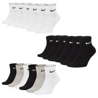 NIKE Unisex 6-Pack Sports Socks - Everyday, Cotton...